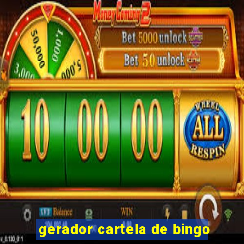 gerador cartela de bingo